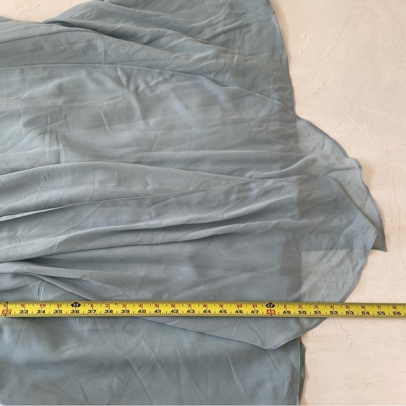 Jenny Yoo Annabelle Convertible Tulle Column Dress Dusty Blue Size 10 - Picture 8 of 8